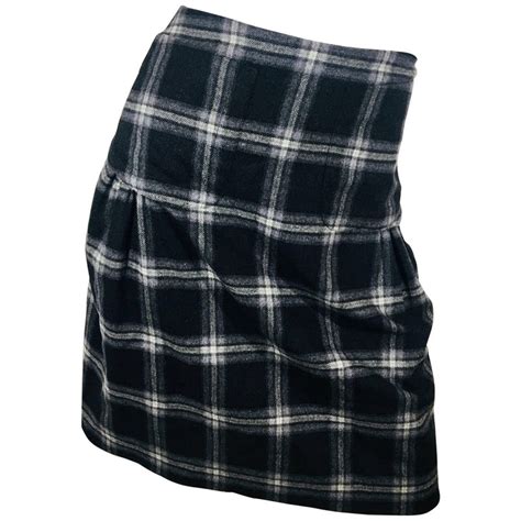 fake burberry check skirt